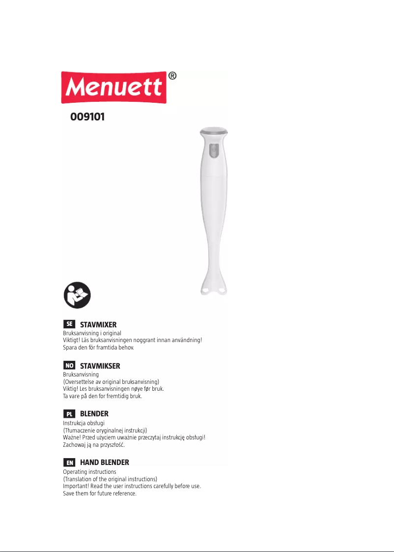 Image de la première page du manuel de l'appareil 009-101