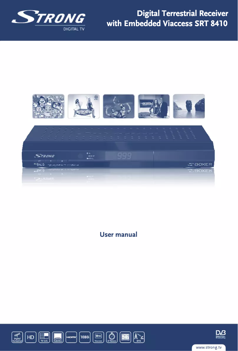 Image de la première page du manuel de l'appareil SRT 8410