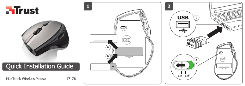 Page 1 de la notice Manuel utilisateur Trust Maxtrack 17176