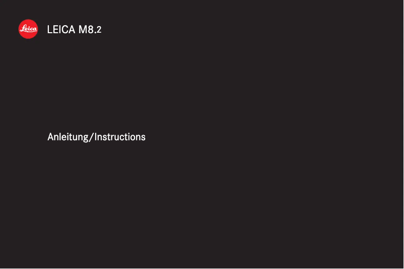 Página 1 del manual Manual de usuario Leica M8.2