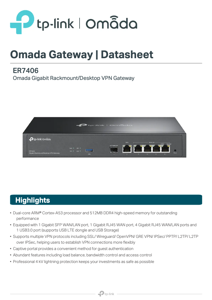 Image de la première page du manuel de l'appareil ER7406