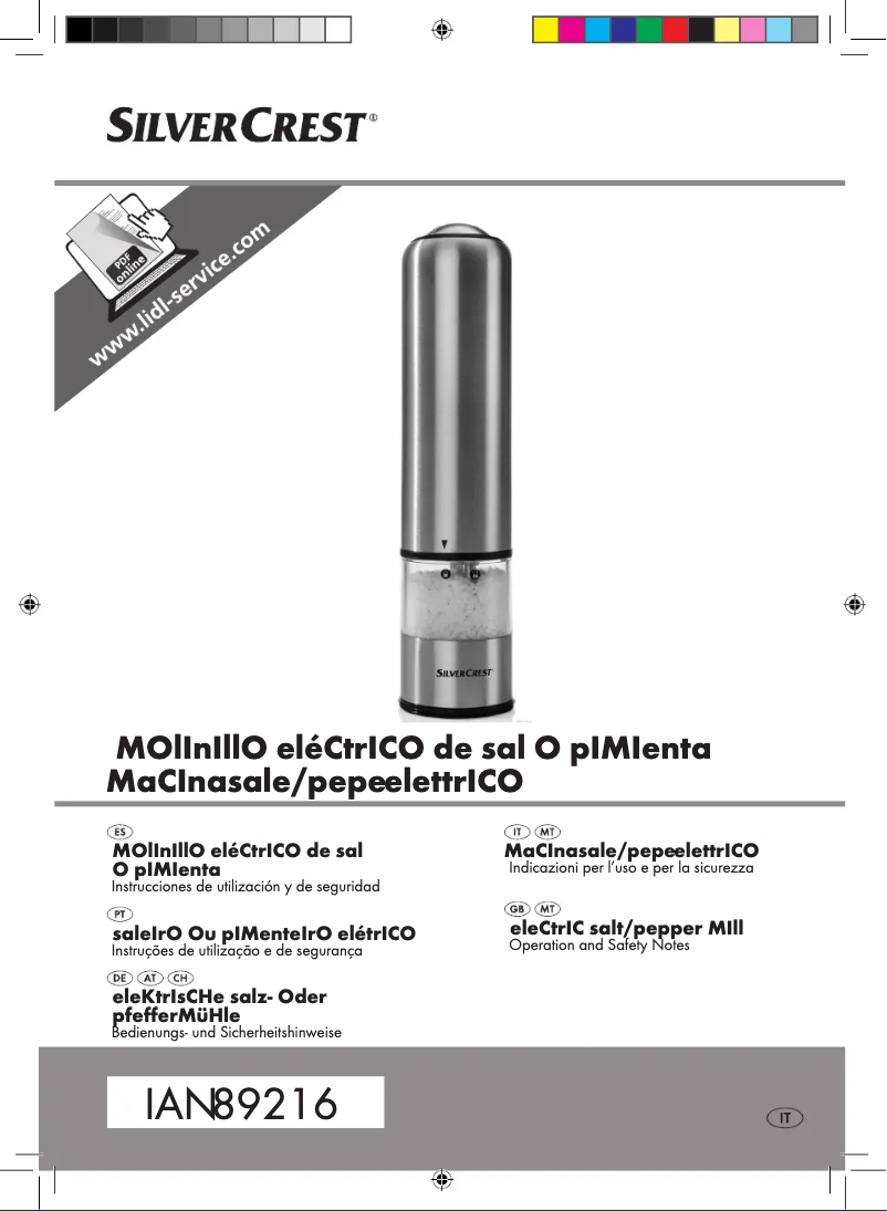 Page 1 de la notice Manuel utilisateur SilverCrest HG04427