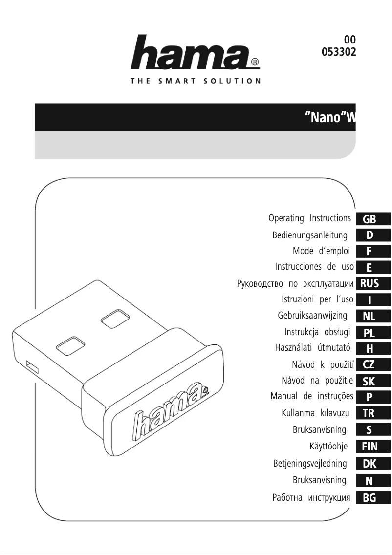 Page n°1 - Manuel utilisateur Hama 00053302