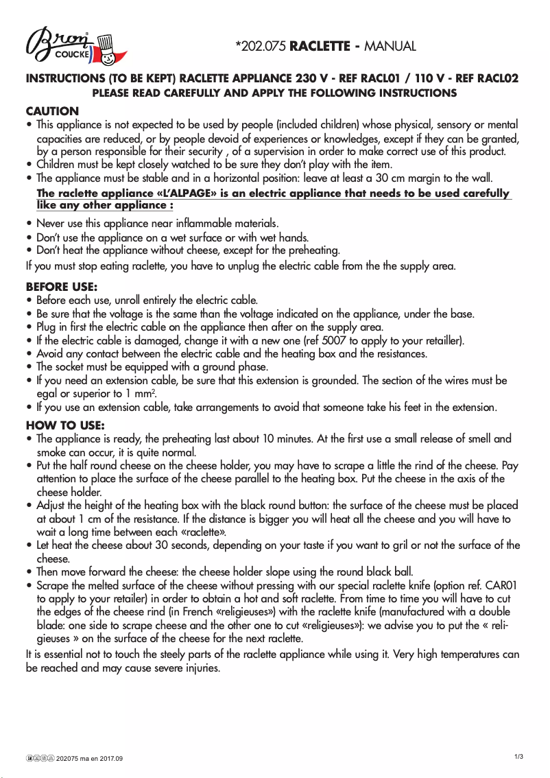 Page 1 de la notice Manuel utilisateur Louis Tellier 202075