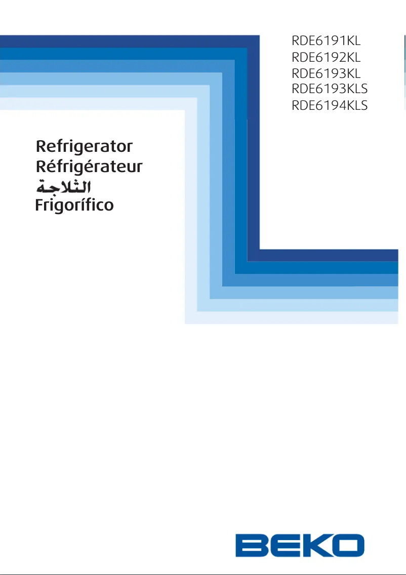 Page n°1 - Manuel utilisateur Beko RDE6192KL