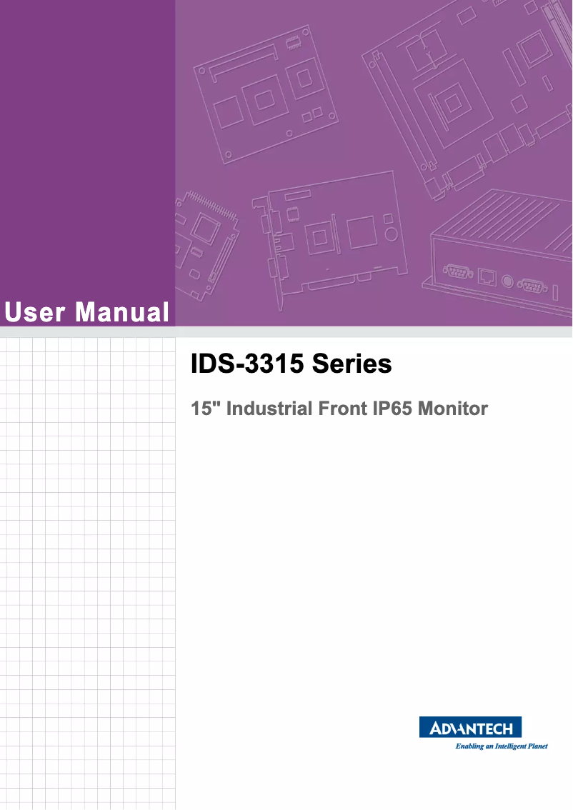 Page 1 de la notice Manuel utilisateur Advantech IDS-3315