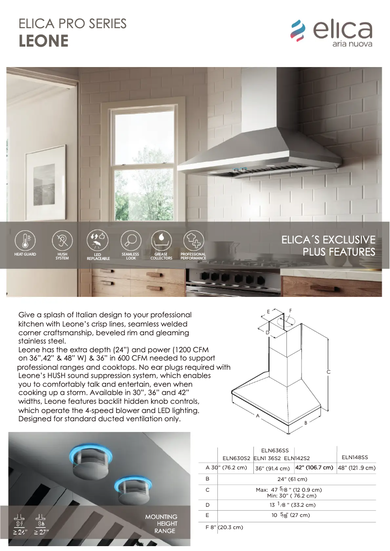 Image de la première page du manuel de l'appareil Leone ELN142S2