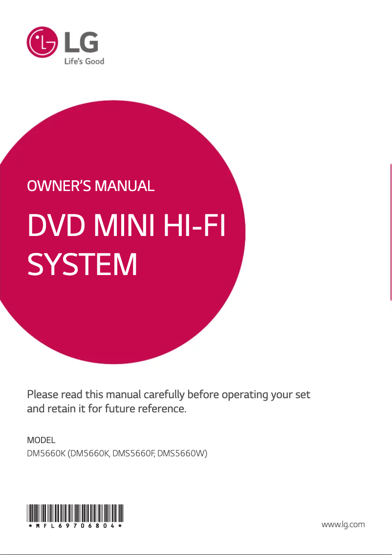 Página 1 del manual Manual de usuario LG DM5660K