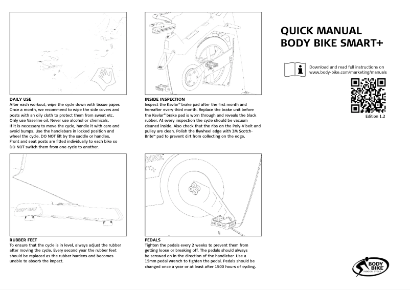 Page n°1 - Manuel utilisateur Body Bike Smart+