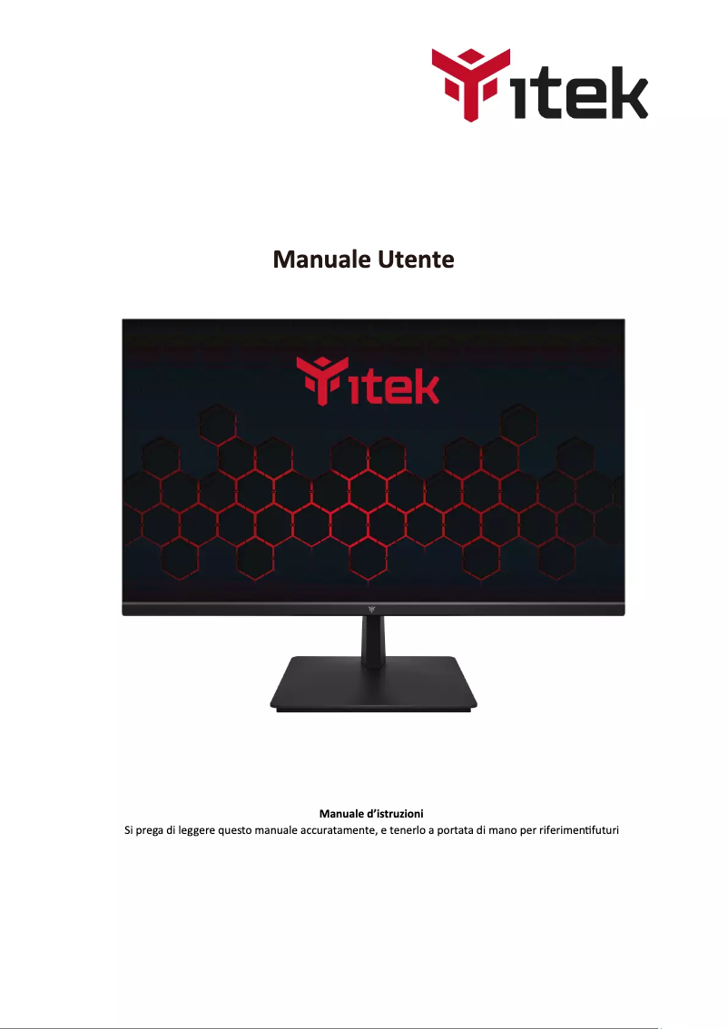 Page n°1 - Manuel utilisateur iTek GGF ITMF28I141UHD