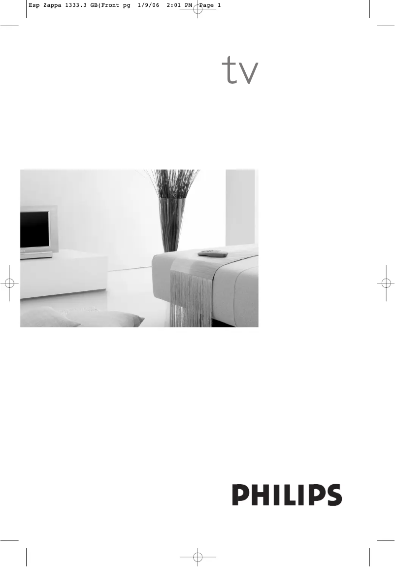 Page 1 de la notice Manuel utilisateur Philips 32PW8720