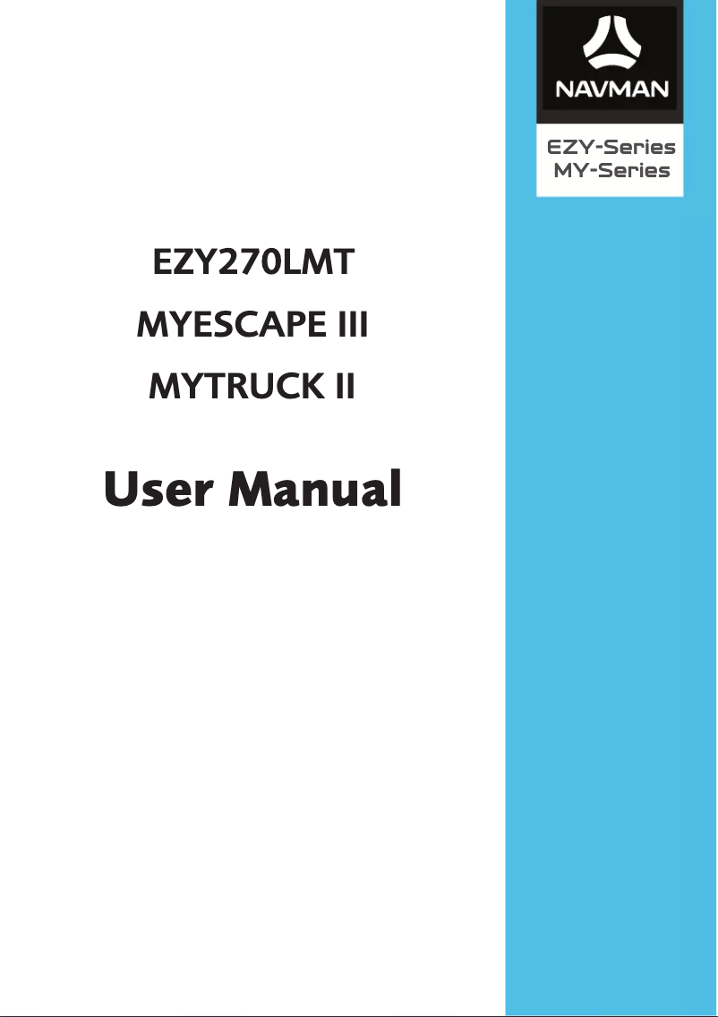 Image de la première page du manuel de l'appareil EZY270LMT