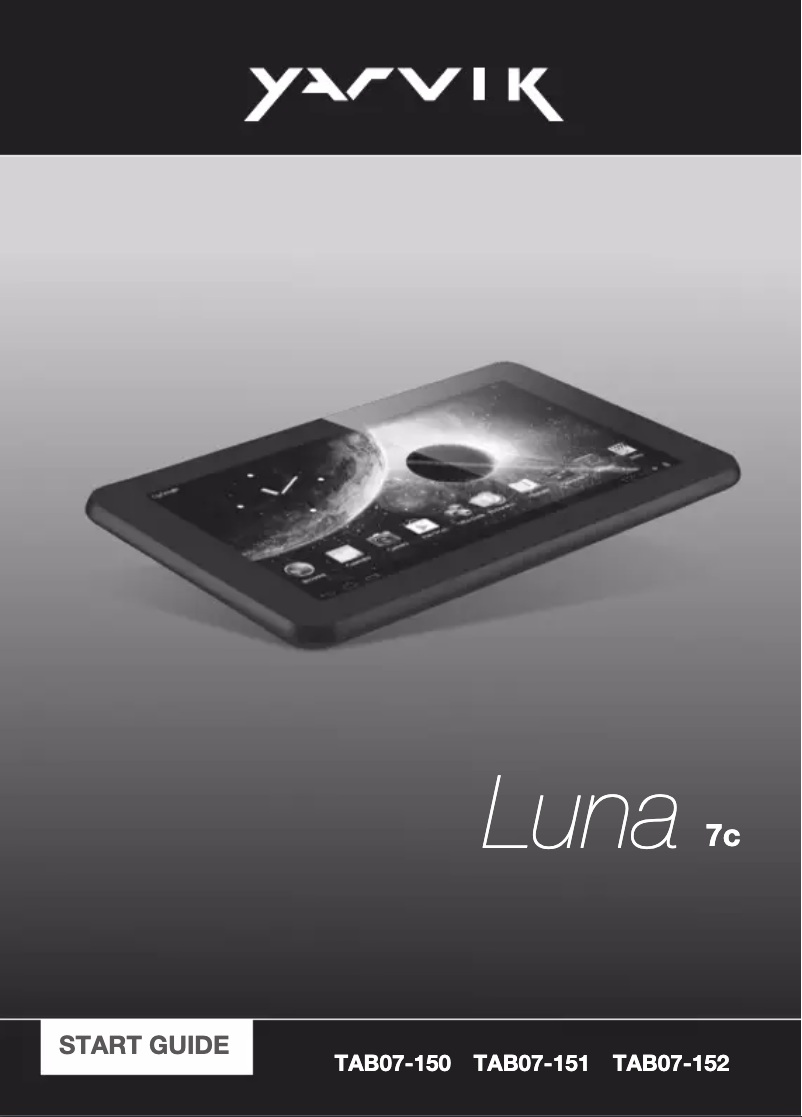 Page n°1 - Manuel utilisateur Yarvik Luna 7"