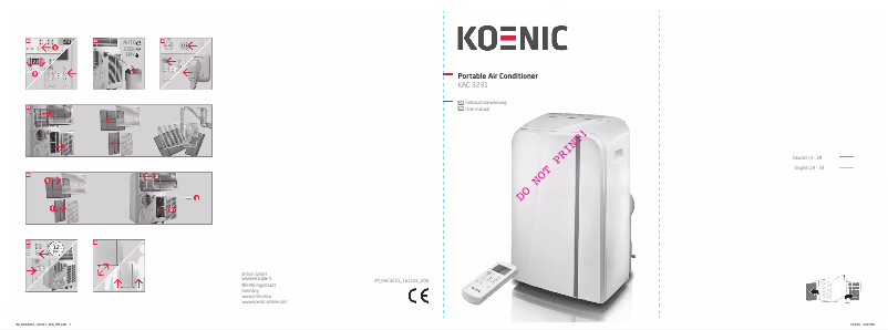 Page n°1 - Manuel utilisateur Koenic KAC 3231