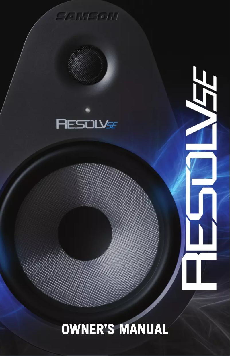 Imagen de la primera página del manual del dispositivo Resolv SE6