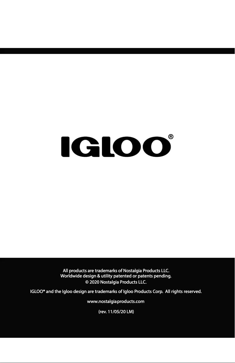 Page 1 de la notice Manuel utilisateur Igloo IWCTT353CRHWH