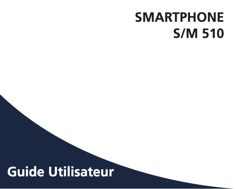 Image de la première page du manuel de l'appareil S510-M