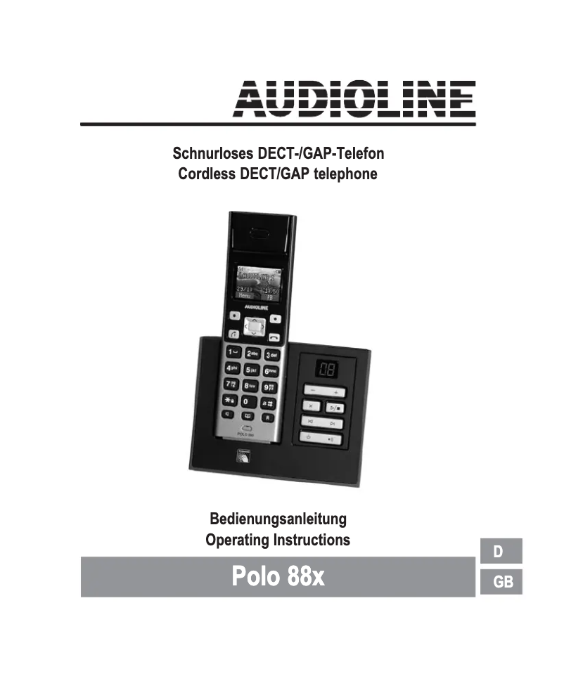 Página 1 del manual Manual de usuario Audioline POLO 880
