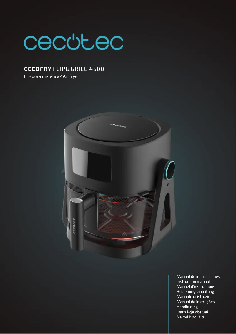 Page n°1 - Manuel utilisateur Cecotec Cecofry Flip&Grill 4500
