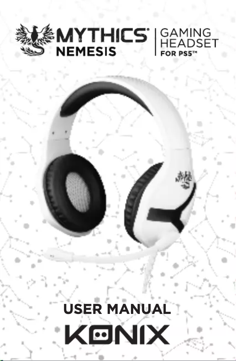 Page 1 de la notice Manuel utilisateur Konix Mythics Nemesis KX-GH-NMS-P5