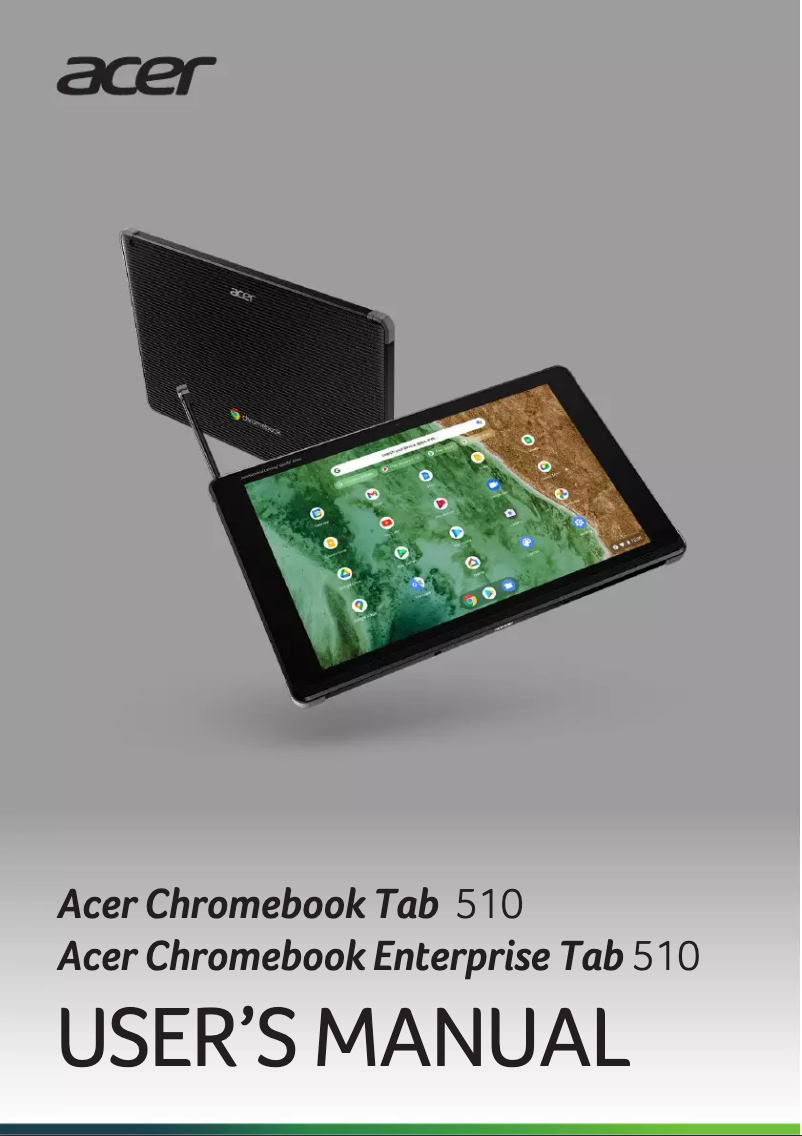 Page 1 de la notice Manuel utilisateur Acer Chromebook Tab 510