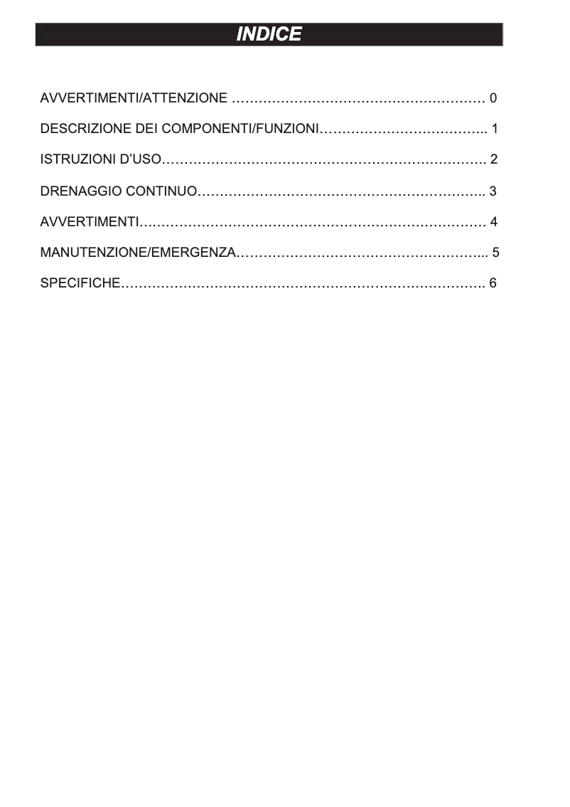 Página 1 del manual Manual de usuario Argoclima EcoDry Pro 30