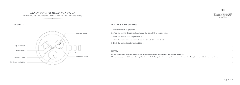 Image de la première page du manuel de l'appareil Cornwall ES-8060-02