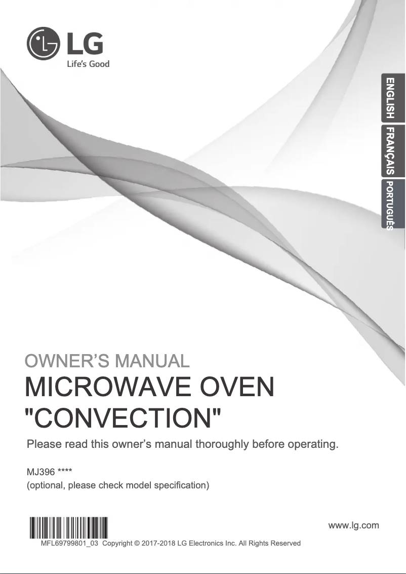 Image de la première page du manuel de l'appareil MJ3965BCS