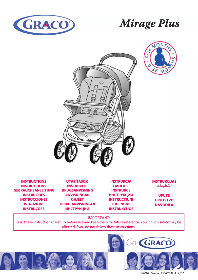 Page 1 de la notice Manuel utilisateur Graco Travel System Mirage +