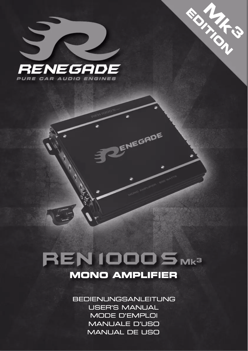 Page n°1 - Manuel utilisateur Renegade REN 1000 S Mk3