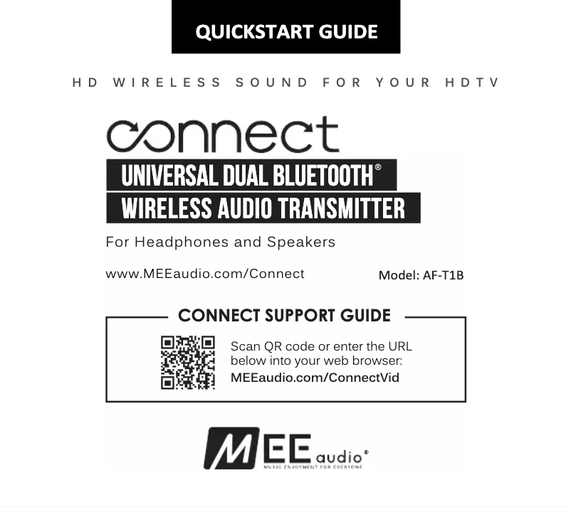 Page 1 de la notice Manuel utilisateur MEE audio AF-T1B