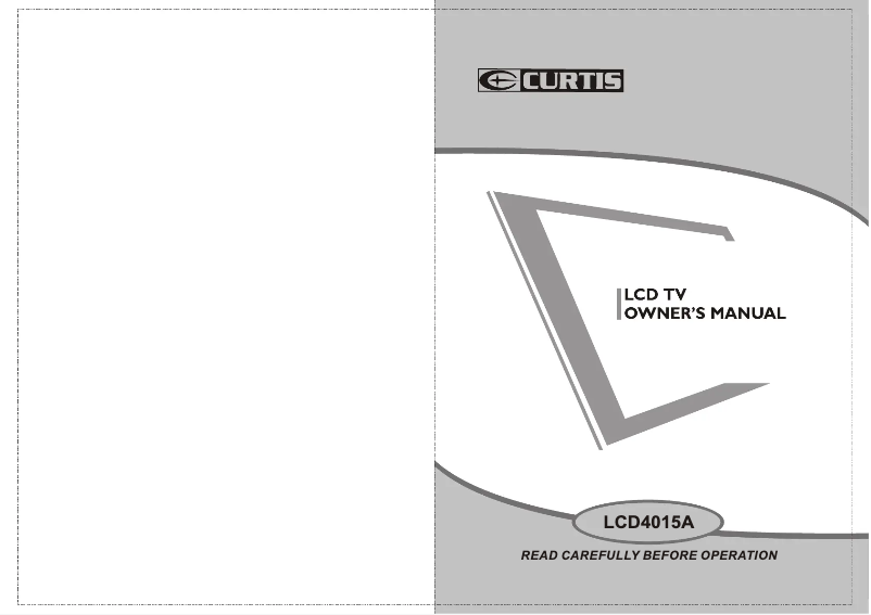Image de la première page du manuel de l'appareil LCD4015A