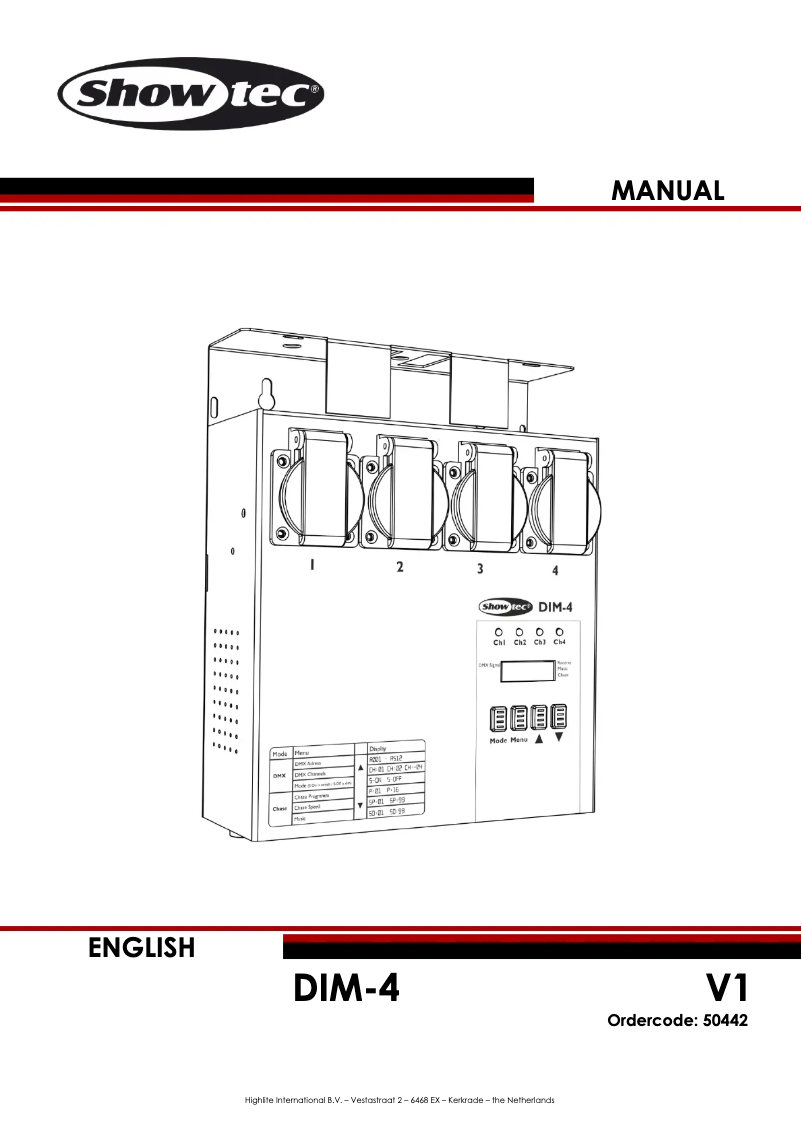Image de la première page du manuel de l'appareil DIM-4