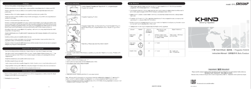 Image de la première page du manuel de l'appareil SM506P