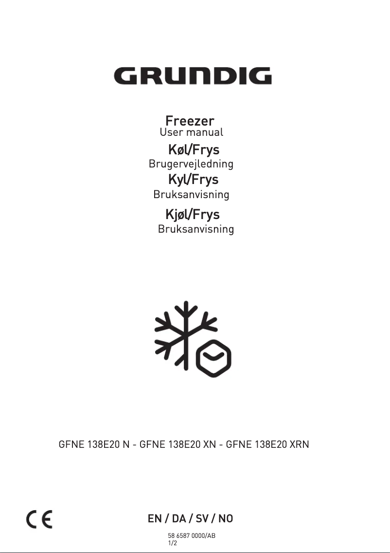 Página 1 del manual Manual de usuario Grundig GFNE 138E20 N