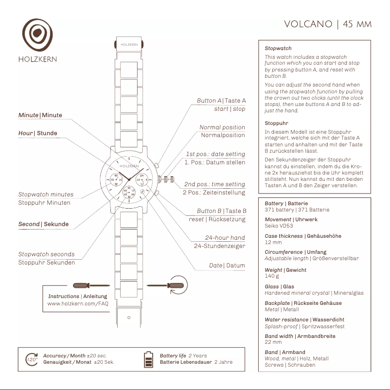 Image de la première page du manuel de l'appareil Mayon