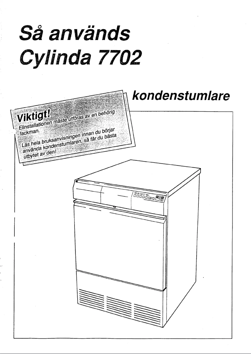 Page 1 de la notice Manuel utilisateur Cylinda 7702