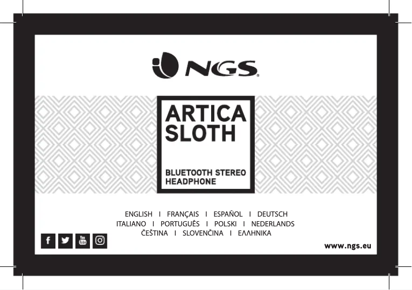 Page n°1 - Manuel utilisateur NGS Artica Sloth