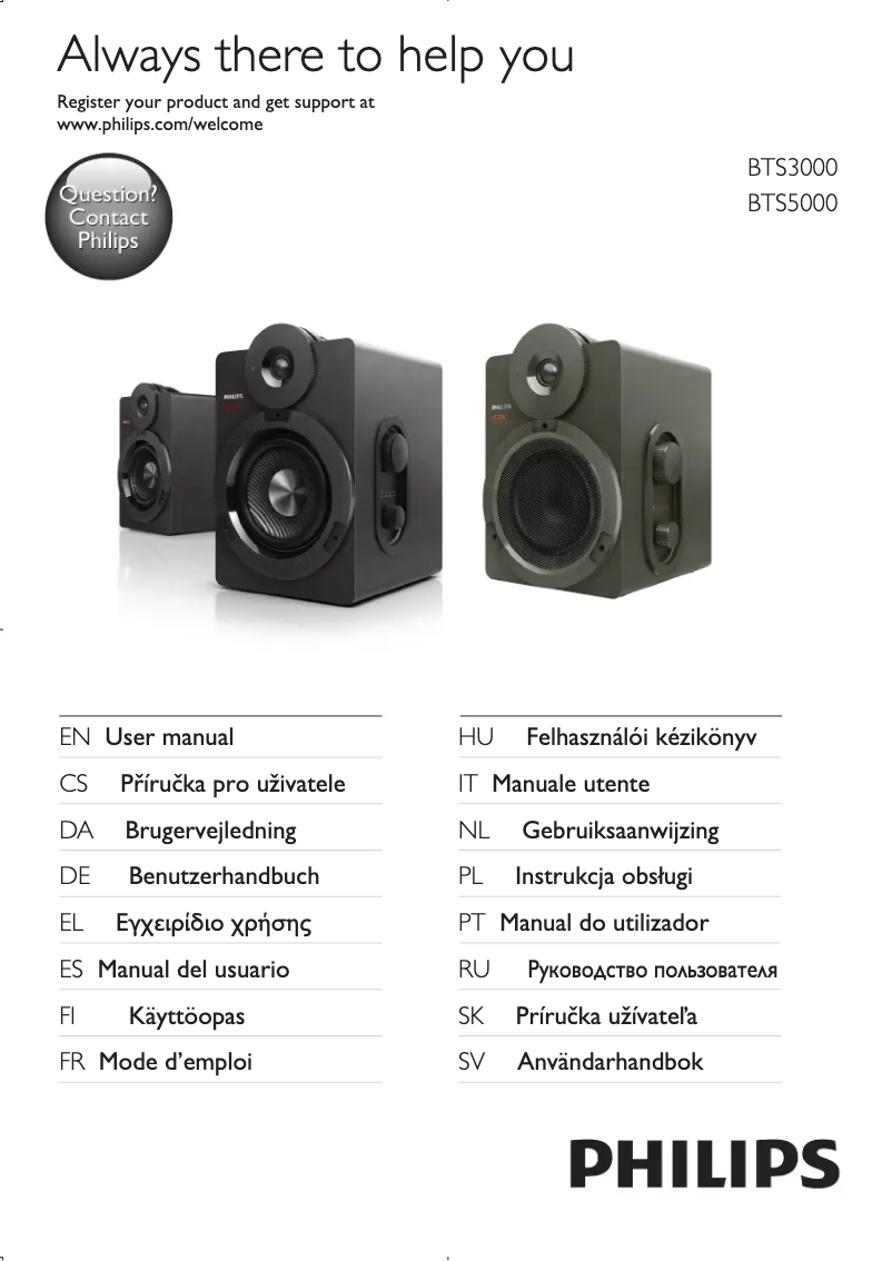 Page 1 de la notice Mode d'emploi Philips BTS5000B