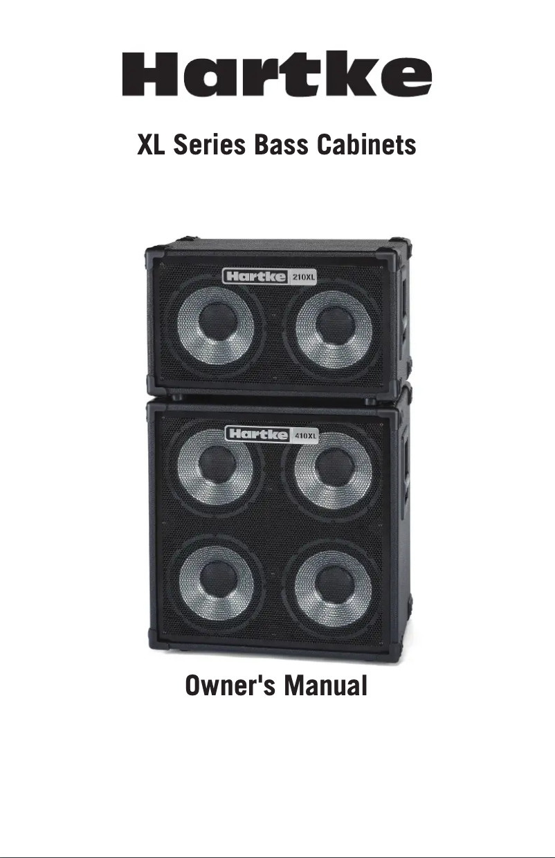 Page n°1 - Manuel utilisateur Hartke 410XL V2