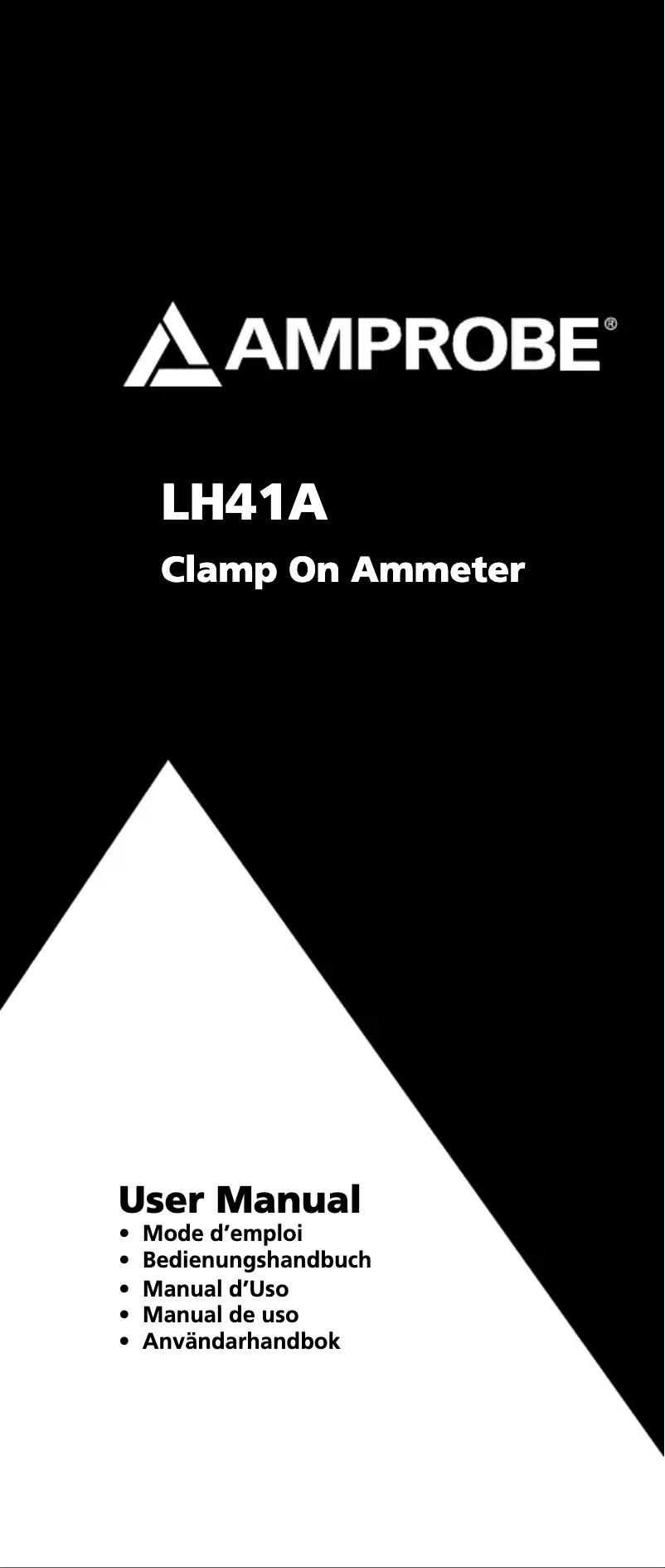 Page 1 de la notice Manuel utilisateur Amprobe LH41A