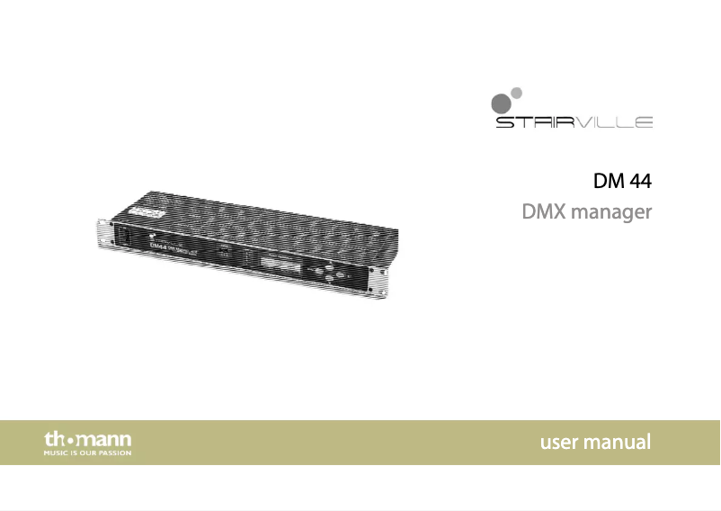 Página 1 del manual Manual de usuario Stairville DM44