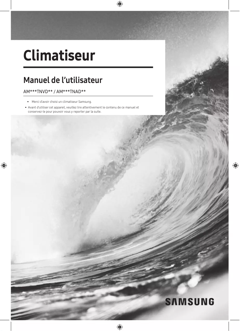 Page 1 de la notice Manuel utilisateur Samsung AM028TNADKH