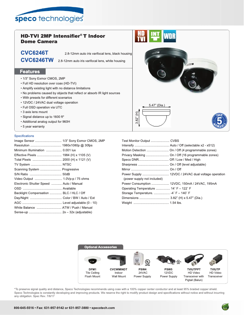 Image de la première page du manuel de l'appareil CVC6246T