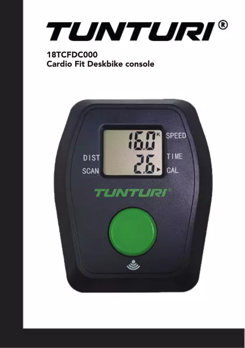 Page n°1 - Manuel utilisateur Tunturi Cardio fit deskbike console 18TCFDC000