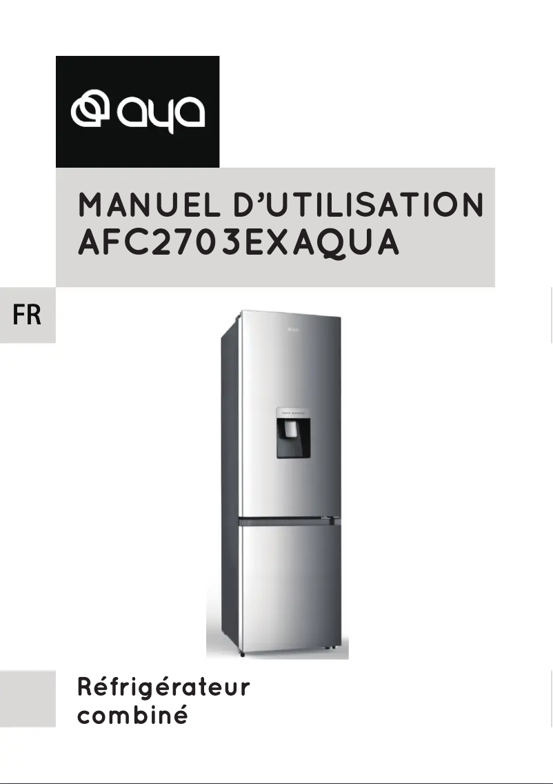 Image de la première page du manuel de l'appareil AFC2703EXAQUA