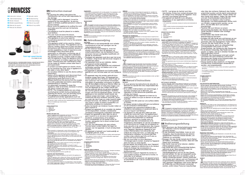 Image de la première page du manuel de l'appareil Nutri High Speed Blender 212067