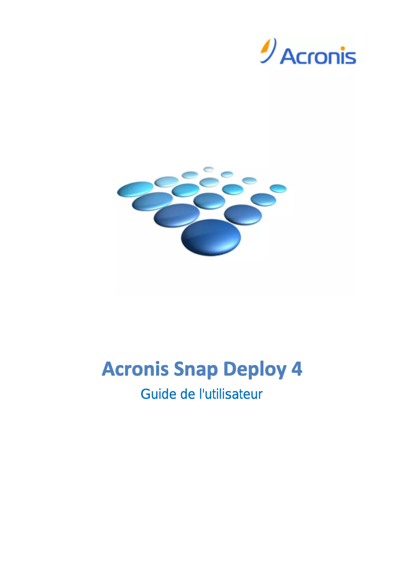 Image de la première page du manuel de l'appareil Snap Deploy 4