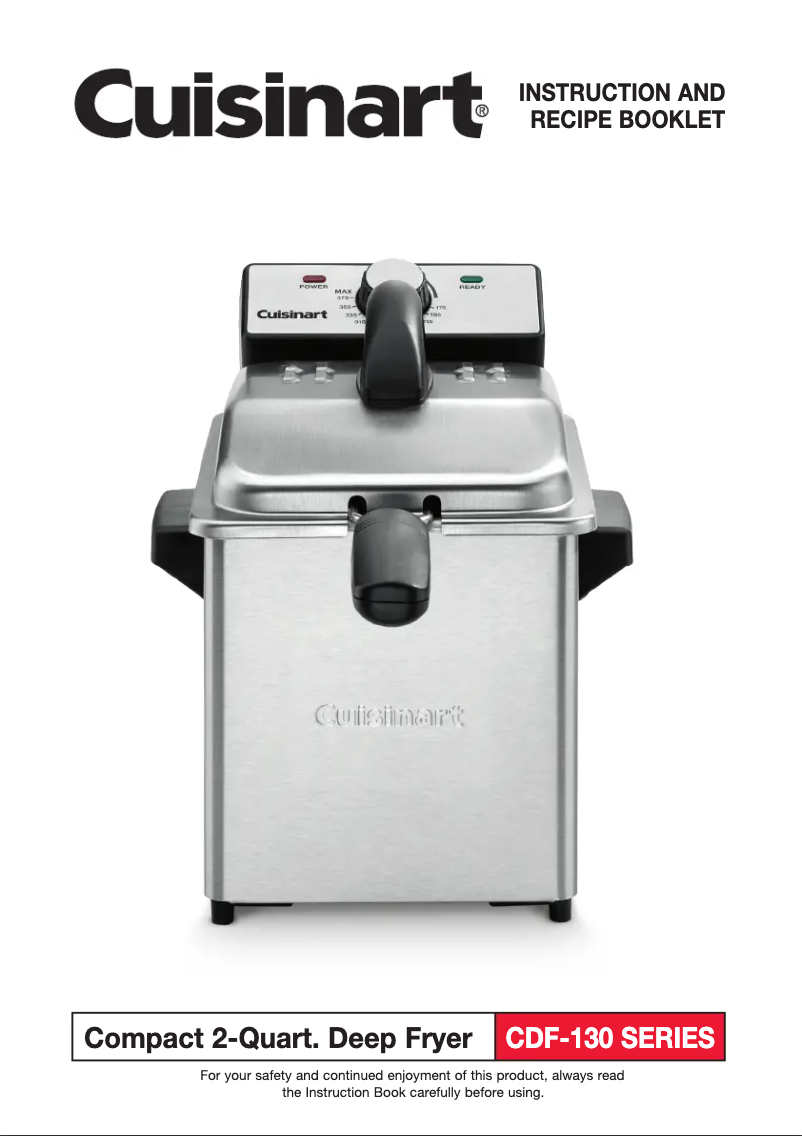 Page n°1 - Manuel utilisateur Cuisinart CDF-130
