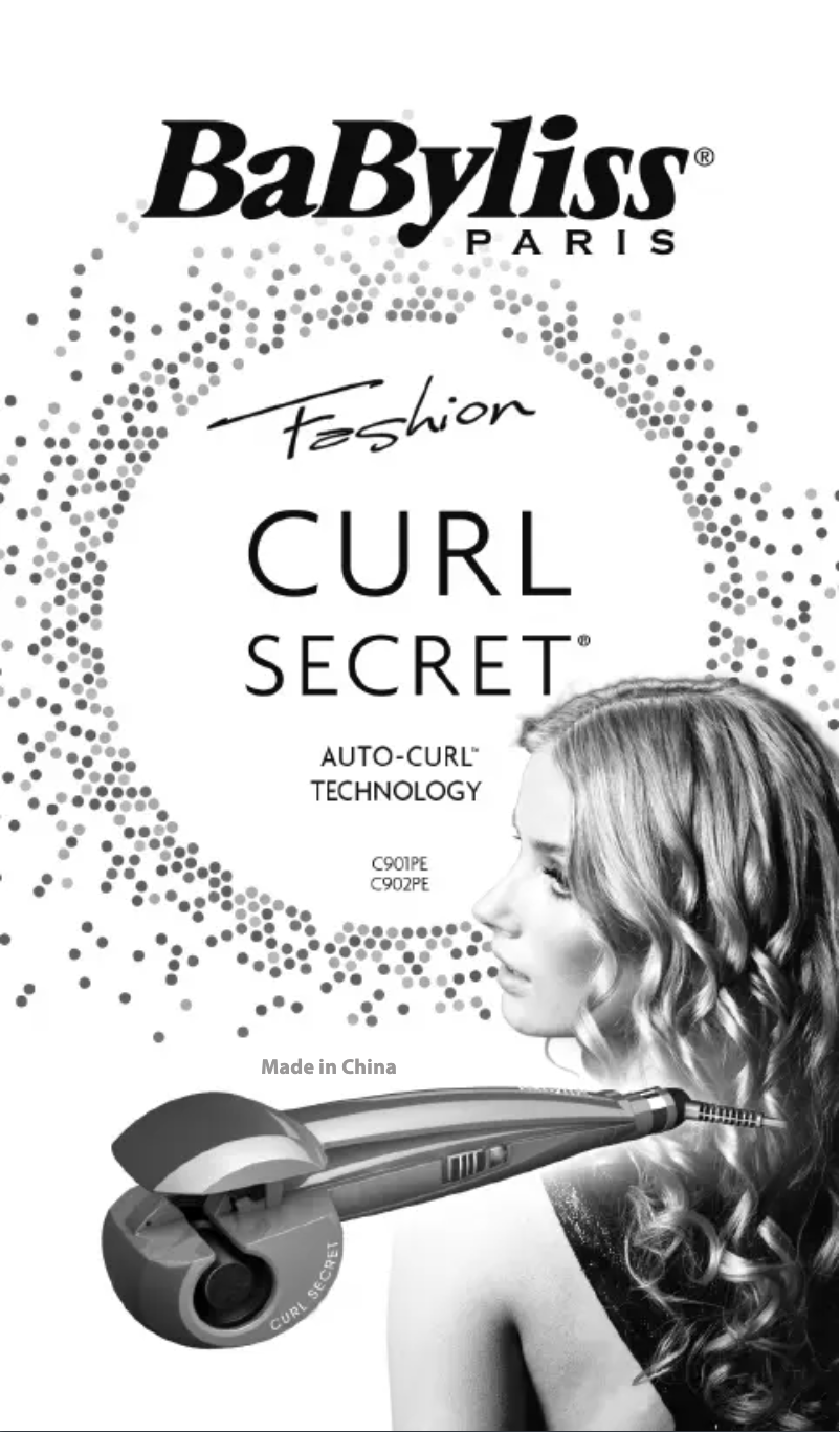 Page 1 de la notice Manuel utilisateur BaByliss Curl Secret C901PE